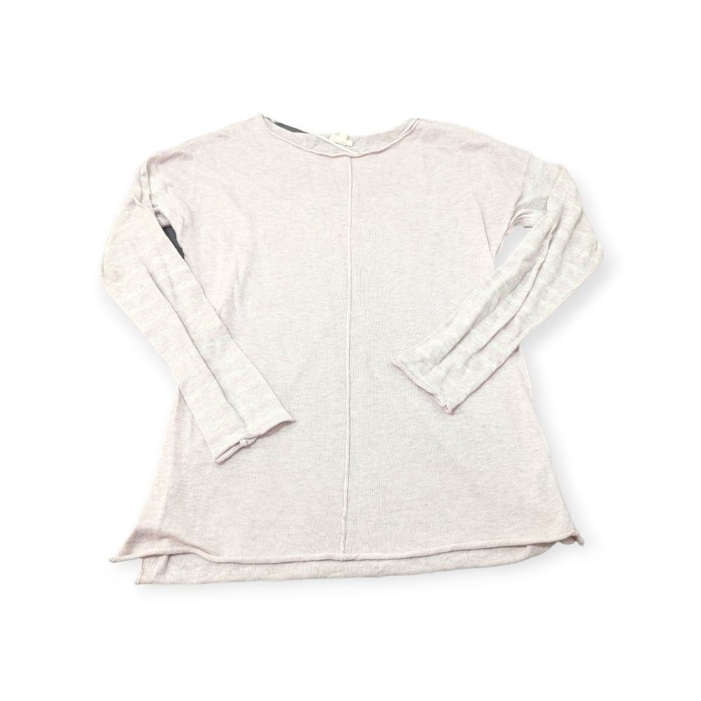 Hem & Thread Pink Thin Long Sleeve Knit Sweater Size Small E - Picture 1 of 7
